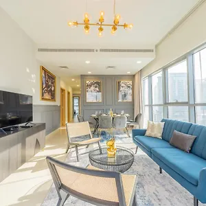  شقة Nouveau Art Deco 3br With Burj & Canal Views